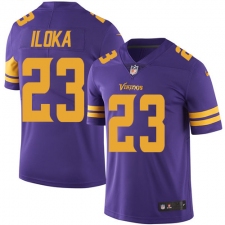 Youth Nike Minnesota Vikings #23 George Iloka Limited Purple Rush Vapor Untouchable NFL Jersey