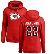 NFL Women's Nike Kansas City Chiefs #22 Orlando Scandrick Red Name & Number Logo Pullover Hoodie