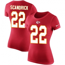 NFL Women's Nike Kansas City Chiefs #22 Orlando Scandrick Red Rush Pride Name & Number T-Shirt