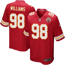 Men's Nike Kansas City Chiefs #98 Xavier Williams Game Red Team Color NFL Jersey