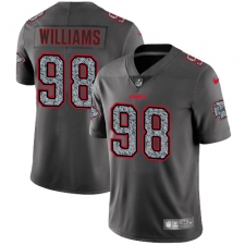 Men's Nike Kansas City Chiefs #98 Xavier Williams Gray Static Vapor Untouchable Limited NFL Jersey