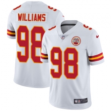 Men's Nike Kansas City Chiefs #98 Xavier Williams White Vapor Untouchable Limited Player NFL Jersey