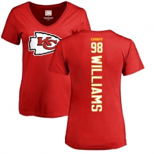 NFL Women's Nike Kansas City Chiefs #98 Xavier Williams Red Backer T-Shirt