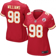 Women's Nike Kansas City Chiefs #98 Xavier Williams Game Red Team Color NFL Jersey