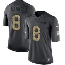 Youth Nike Houston Texans #8 Trevor Daniel Limited Black 2016 Salute to Service NFL Jersey