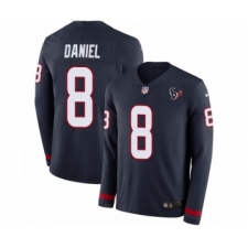 Youth Nike Houston Texans #8 Trevor Daniel Limited Navy Blue Therma Long Sleeve NFL Jersey