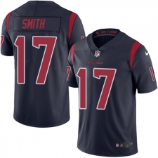 Men's Nike Houston Texans #17 Vyncint Smith Limited Navy Blue Rush Vapor Untouchable NFL Jersey