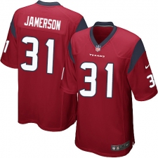 Men's Nike Houston Texans #31 Natrell Jamerson Game Red Alternate NFL Jersey