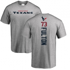 NFL Nike Houston Texans #73 Zach Fulton Ash Backer T-Shirt