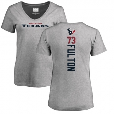 NFL Women's Nike Houston Texans #73 Zach Fulton Ash Backer T-Shirt