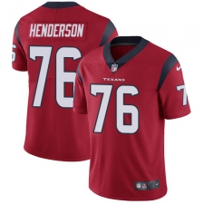 Men's Nike Houston Texans #76 Seantrel Henderson Red Alternate Vapor Untouchable Limited Player NFL Jersey