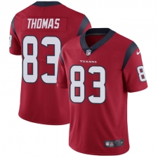 Men's Nike Houston Texans #83 Jordan Thomas Red Alternate Vapor Untouchable Limited Player NFL Jersey