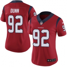 Women's Nike Houston Texans #92 Brandon Dunn Red Alternate Vapor Untouchable Limited Player NFL Jersey
