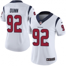 Women's Nike Houston Texans #92 Brandon Dunn White Vapor Untouchable Limited Player NFL Jersey
