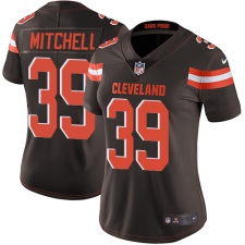 Women's Nike Cleveland Browns #39 Terrance Mitchell Brown Team Color Vapor Untouchable Limited Player NFL Jersey