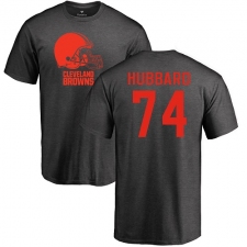 NFL Nike Cleveland Browns #74 Chris Hubbard Ash One Color T-Shirt