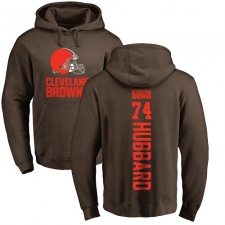 NFL Nike Cleveland Browns #74 Chris Hubbard Brown Backer Pullover Hoodie