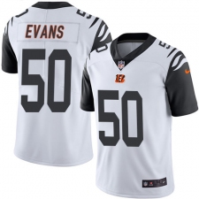 Youth Nike Cincinnati Bengals #50 Jordan Evans Limited White Rush Vapor Untouchable NFL Jersey
