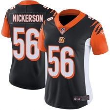 Women's Nike Cincinnati Bengals #56 Hardy Nickerson Black Team Color Vapor Untouchable Limited Player NFL Jersey