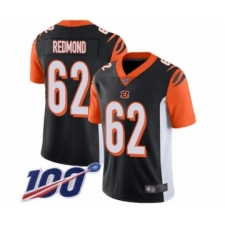 Men's Cincinnati Bengals #62 Alex Redmond Black Team Color Vapor Untouchable Limited Player 100th Season Football Jersey