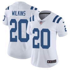 Women's Nike Indianapolis Colts #20 Jordan Wilkins White Vapor Untouchable Limited Player NFL Jersey