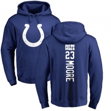 NFL Nike Indianapolis Colts #23 Kenny Moore Royal Blue Backer Pullover Hoodie