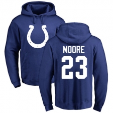 NFL Nike Indianapolis Colts #23 Kenny Moore Royal Blue Name & Number Logo Pullover Hoodie
