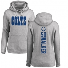 NFL Women's Nike Indianapolis Colts #50 Anthony Walker Ash Backer Pullover Hoodie