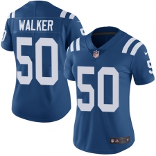 Women's Nike Indianapolis Colts #50 Anthony Walker Royal Blue Team Color Vapor Untouchable Limited Player NFL Jersey
