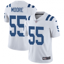 Men's Nike Indianapolis Colts #55 Skai Moore White Vapor Untouchable Limited Player NFL Jersey