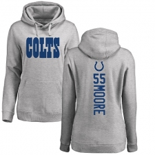 NFL Women's Nike Indianapolis Colts #55 Skai Moore Ash Backer Pullover Hoodie