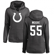 NFL Women's Nike Indianapolis Colts #55 Skai Moore Ash One Color Pullover Hoodie
