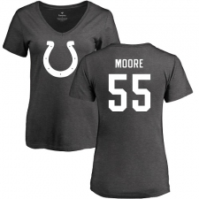 NFL Women's Nike Indianapolis Colts #55 Skai Moore Ash One Color T-Shirt