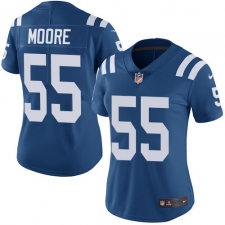 Women's Nike Indianapolis Colts #55 Skai Moore Royal Blue Team Color Vapor Untouchable Limited Player NFL Jersey