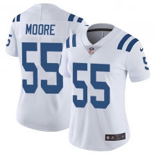 Women's Nike Indianapolis Colts #55 Skai Moore White Vapor Untouchable Limited Player NFL Jersey