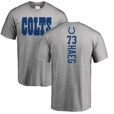 NFL Nike Indianapolis Colts #73 Joe Haeg Ash Backer T-Shirt