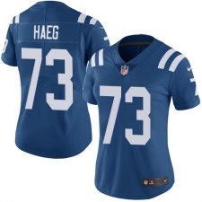 Women's Nike Indianapolis Colts #73 Joe Haeg Royal Blue Team Color Vapor Untouchable Limited Player NFL Jersey