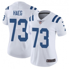 Women's Nike Indianapolis Colts #73 Joe Haeg White Vapor Untouchable Limited Player NFL Jersey