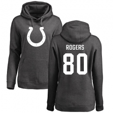 NFL Women's Nike Indianapolis Colts #80 Chester Rogers Ash One Color Pullover Hoodie