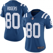 Women's Nike Indianapolis Colts #80 Chester Rogers Royal Blue Team Color Vapor Untouchable Limited Player NFL Jersey