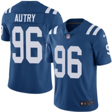 Men's Nike Indianapolis Colts #96 Denico Autry Royal Blue Team Color Vapor Untouchable Limited Player NFL Jersey