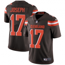 Men's Nike Cleveland Browns #17 Greg Joseph Brown Team Color Vapor Untouchable Limited Player NFL Jersey