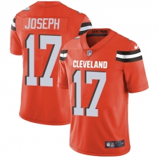Men's Nike Cleveland Browns #17 Greg Joseph Orange Alternate Vapor Untouchable Limited Player NFL Jersey