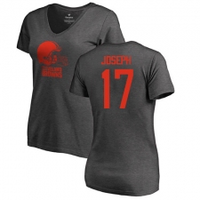 NFL Women's Nike Cleveland Browns #17 Greg Joseph Ash One Color T-Shirt