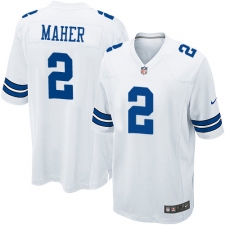 Men's Nike Dallas Cowboys #2 Brett Maher Game White NFL Jersey