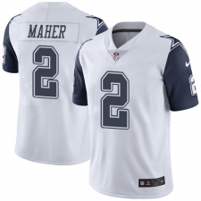 Men's Nike Dallas Cowboys #2 Brett Maher Limited White Rush Vapor Untouchable NFL Jersey