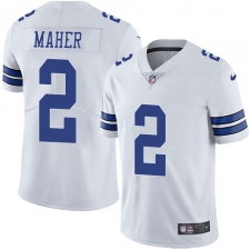 Men's Nike Dallas Cowboys #2 Brett Maher White Vapor Untouchable Limited Player NFL Jersey