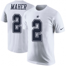 NFL Men's Nike Dallas Cowboys #2 Brett Maher White Rush Pride Name & Number T-Shirt