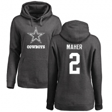 NFL Women's Nike Dallas Cowboys #2 Brett Maher Ash One Color Pullover Hoodie