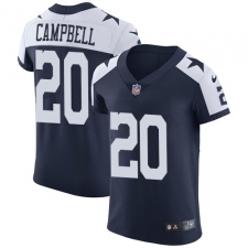 Men's Nike Dallas Cowboys #20 Ibraheim Campbell Navy Blue Alternate Vapor Untouchable Elite Player NFL Jersey
